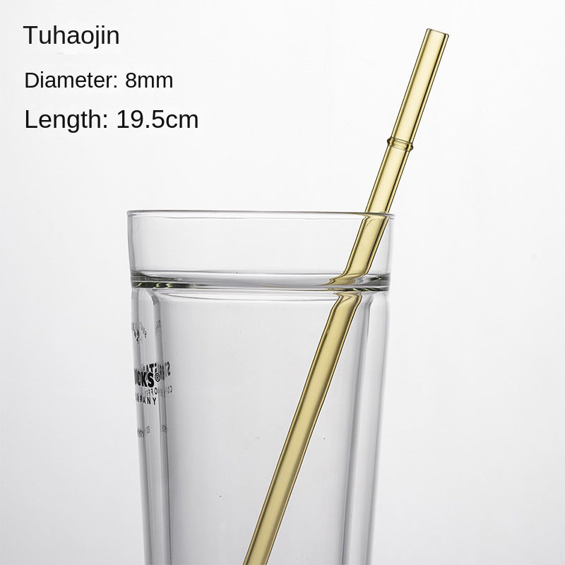 Eco-Friendly High Borosilicate Glass Straw – Durable 27cm Heat-Resistant Reusable Straw