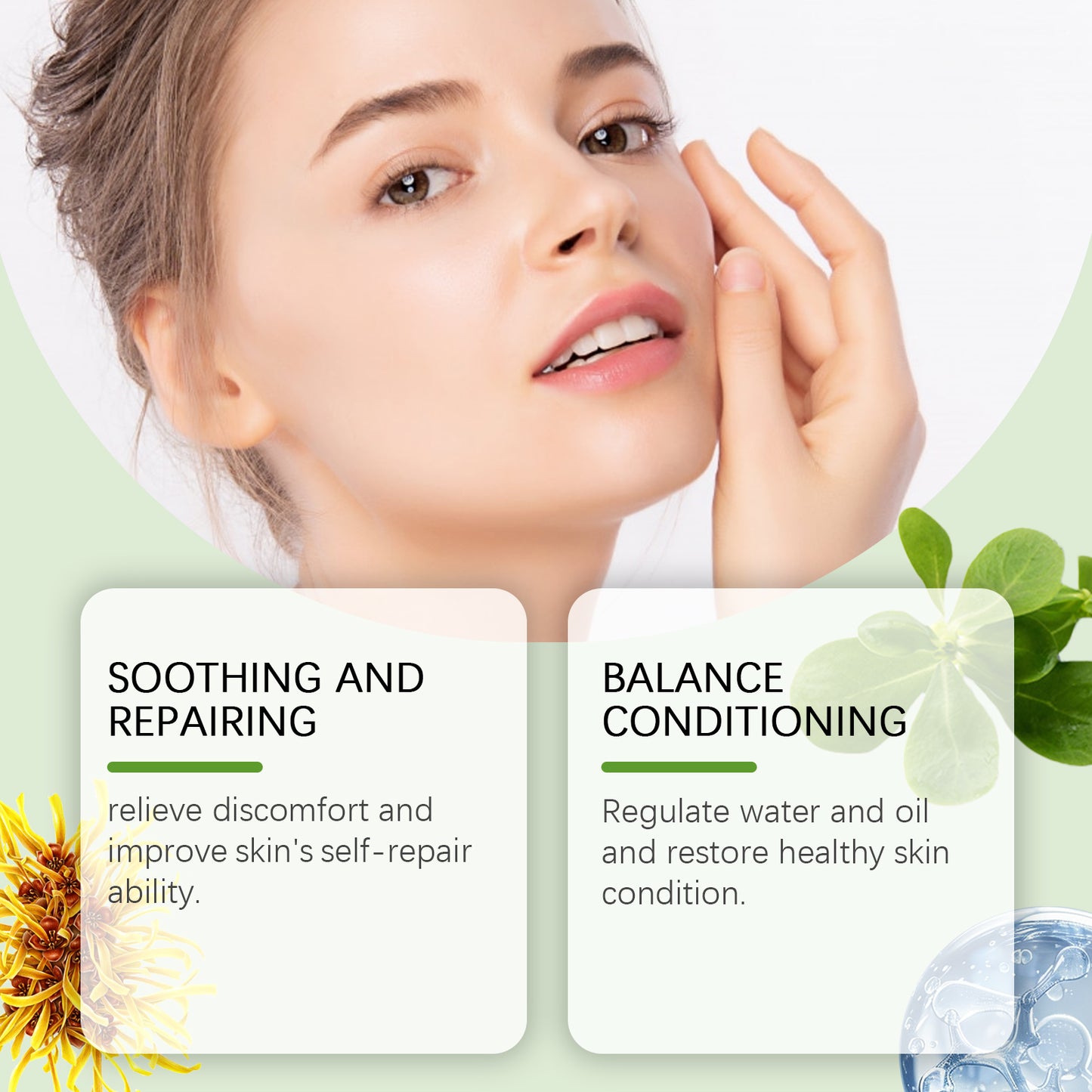 Purslane Soothing Repair Serum – Redness Relief, Hydrating & Moisturizing