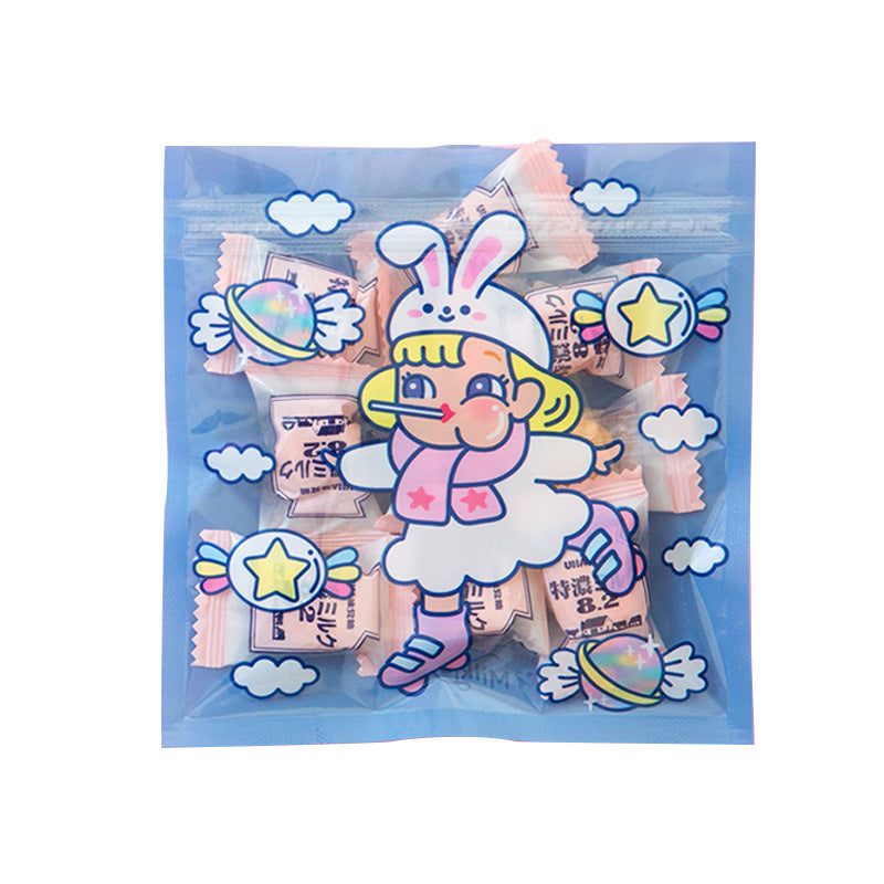 Cute Girl Packaging Ziplock Bags – Small Storage, Snack & Jewelry Gift Bags