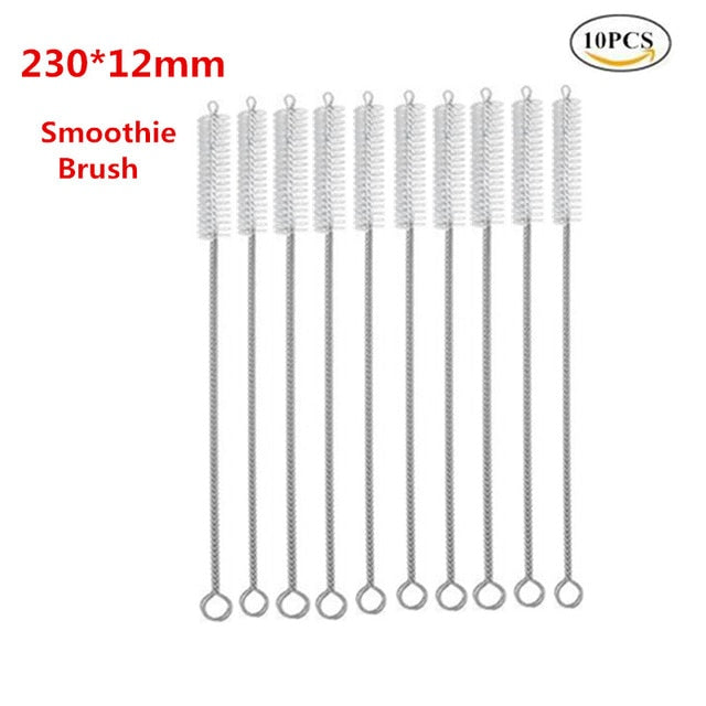 100PCS Eco-Friendly Reusable Bamboo Straws – 21.5cm Carbonized Drinking Straws