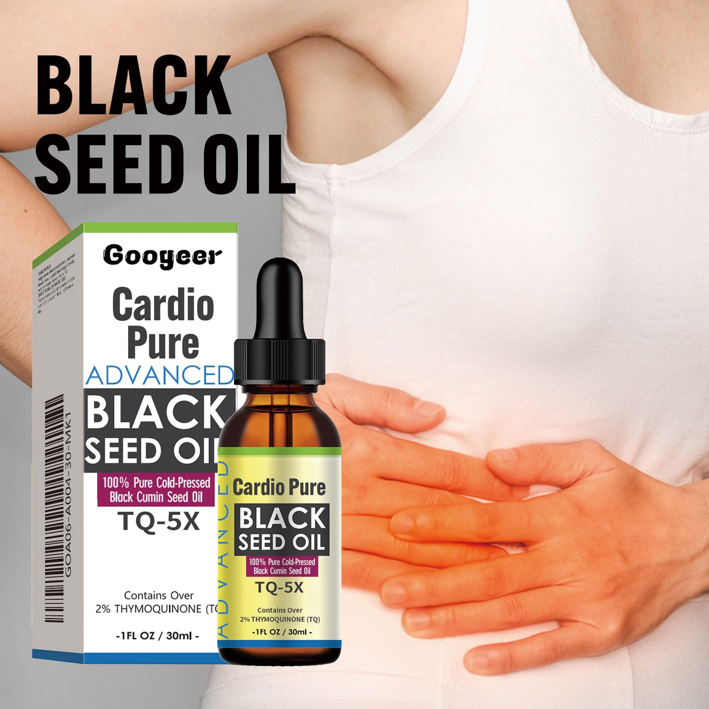 Googeer Cardio Pure Black Seed Oil – Balance Blood Lipids, Sugar & Body Care Oral Drops