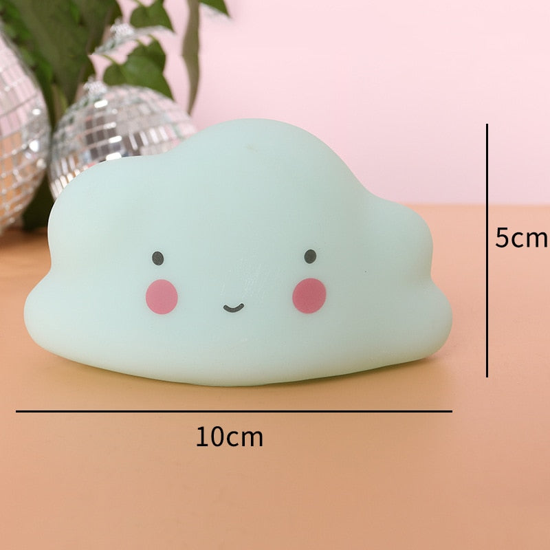 Creative Vinyl Star Night Lights - Cartoon Children’s Room Décor & Christmas Gifts