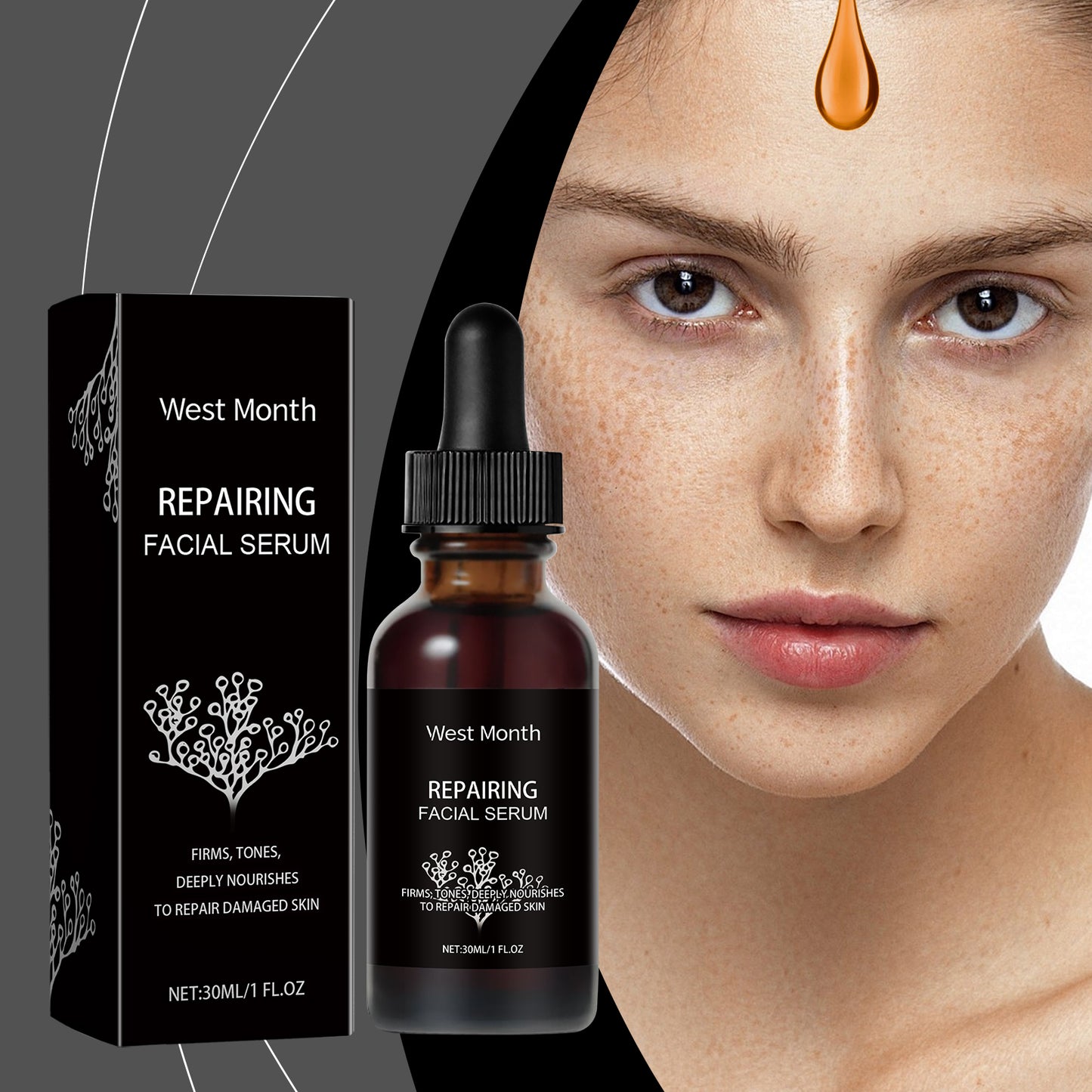 West&Month Skin Repair Serum – Gentle Moisturizing & Brightening Essence
