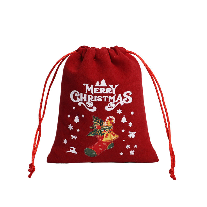 Christmas Gift Drawstring Bags – Velvet & Linen Pouches for Jewelry, Bracelets & Candy