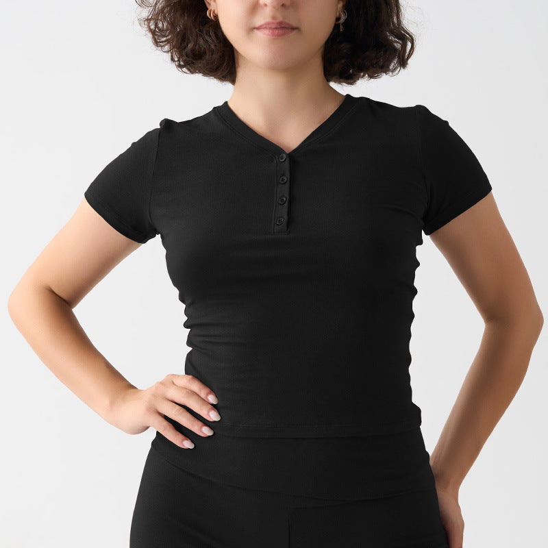 Soft & Eco-Friendly T-shirt – Short Sleeve Top for Sports & Daily Wear