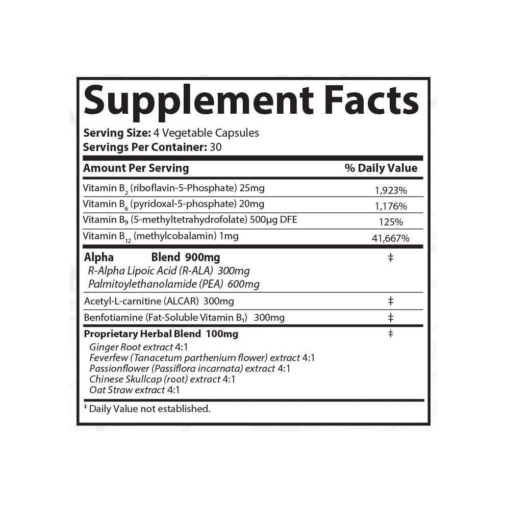 120 Capsules of Active Vitamins B2, B6, B9, B12 – Vitamin E Supplement for Girls & Women