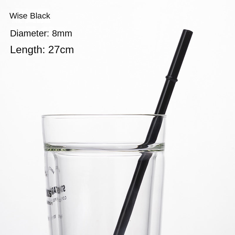 Eco-Friendly High Borosilicate Glass Straw – Durable 27cm Heat-Resistant Reusable Straw
