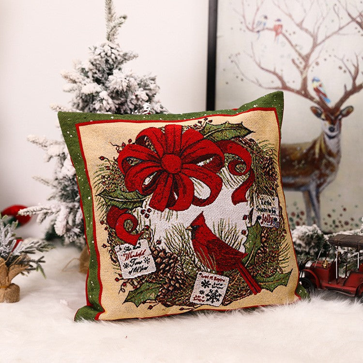 European & American Style Christmas Pillow Covers - Home & Window Decorations