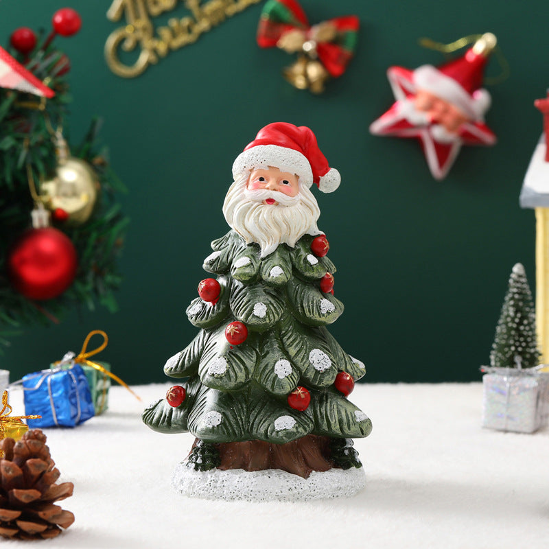 Resin Christmas Tree Decorations - Desktop Holiday Ornaments & Festive Gifts