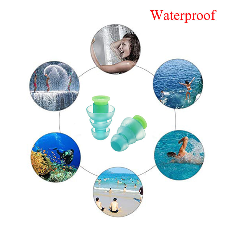 1 Pair Silicone Ear Plugs for Sleeping – Noise Reduction Earplug with Reusable Music Filter for Concerts, DJs & Motorcycles