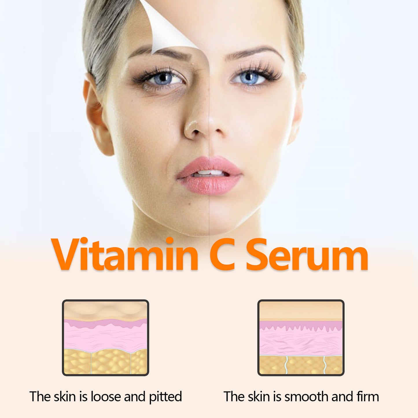 Vitamin C Face Serum – Lighten Fine Lines & Tighten Facial Skin Anti-Aging Serum