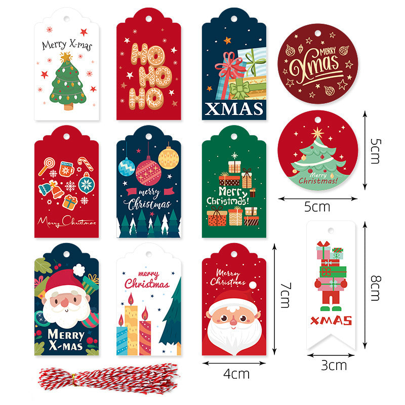 Christmas Tags – Festival Themed Gift Packaging Cards & Indoor Decorations