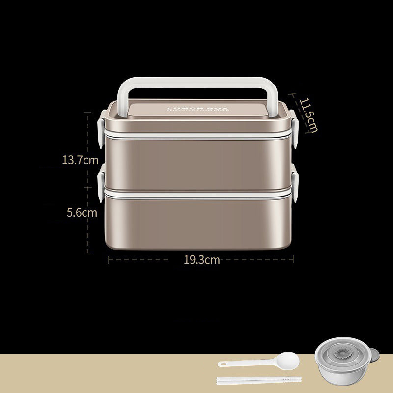 Double-Layer Water-Free Thermal Insulation Lunch Box
