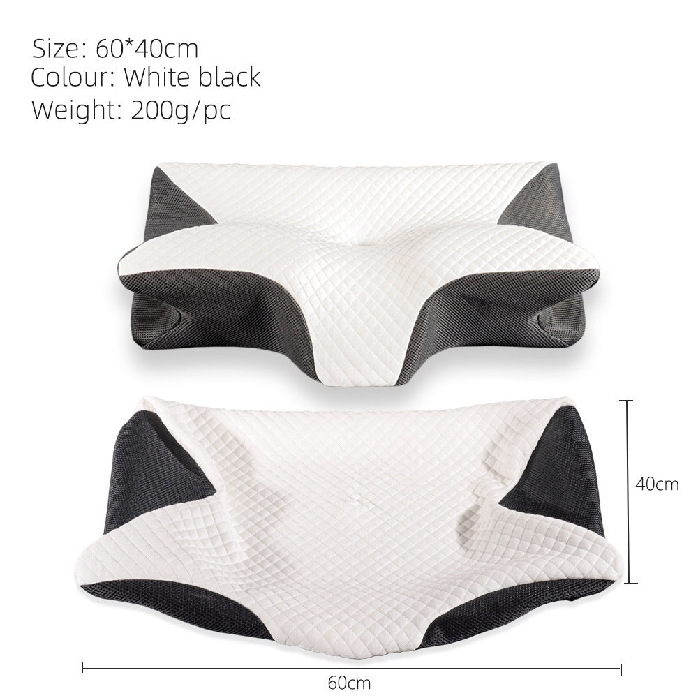 Memory Foam Pillow Case Soft Removable Washable Cover