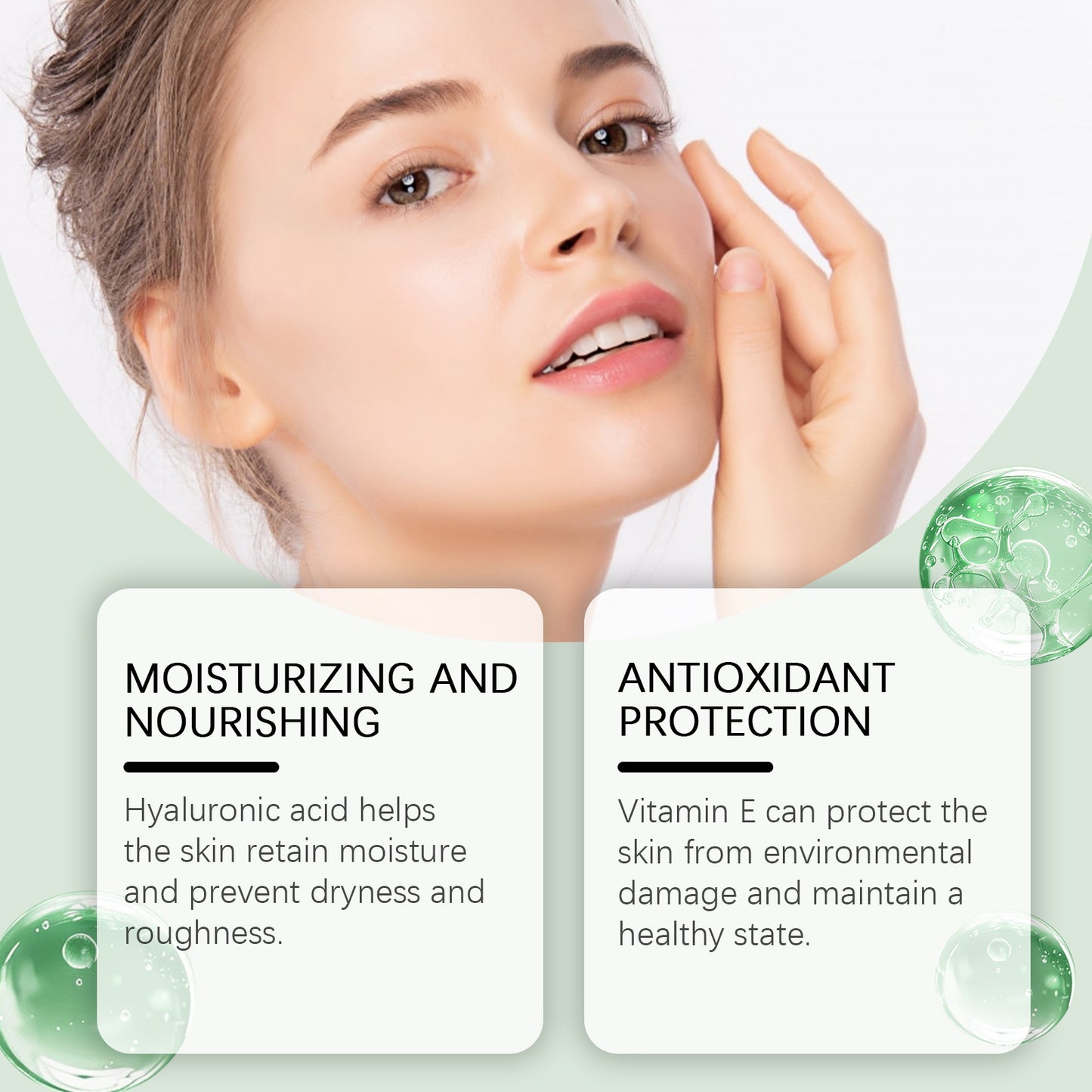 Hydrating Serum with Hyaluronic Acid – Facial Moisturizing, Brightening & Firming