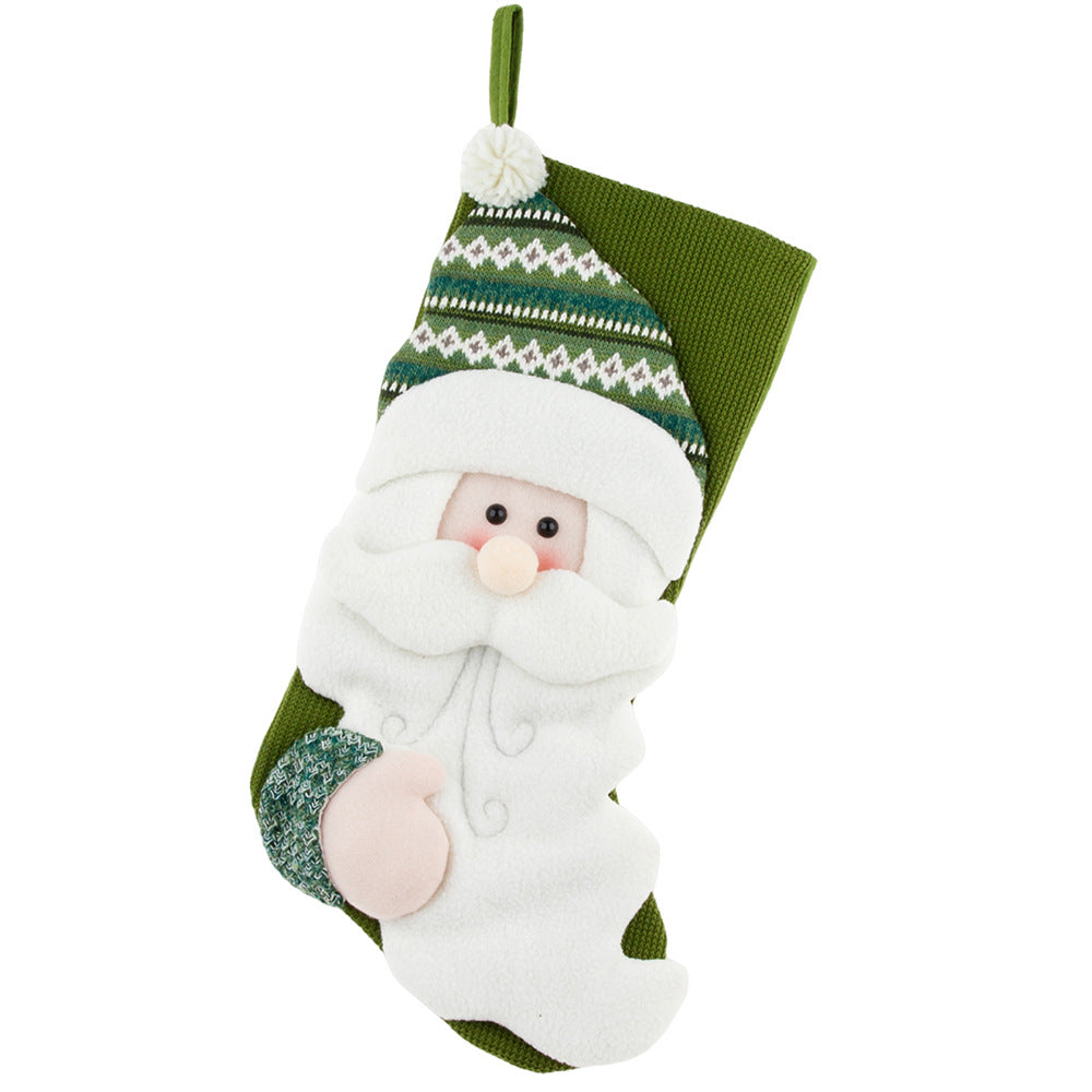 Green Christmas Socks & Candy Gift Socks - Hanging Decorations & Xmas Gifts