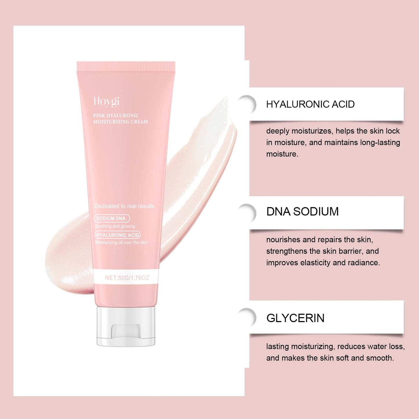 Hoygi Hyaluronic Acid Moisturizer – Gentle Nourishing Facial Cream