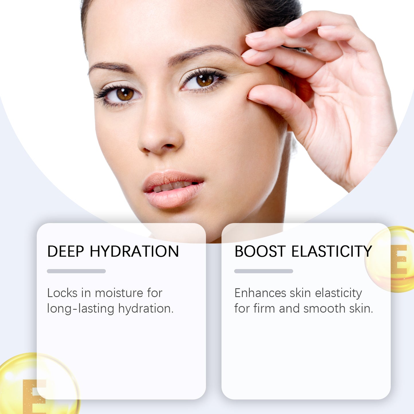 Huyết thanh phục hồi Peptide Đồng OUHOE dưỡng ẩm, cấp ẩm, làm săn chắc và trẻ hóa da mặt với huyết thanh Peptide Đồng xanh dương.