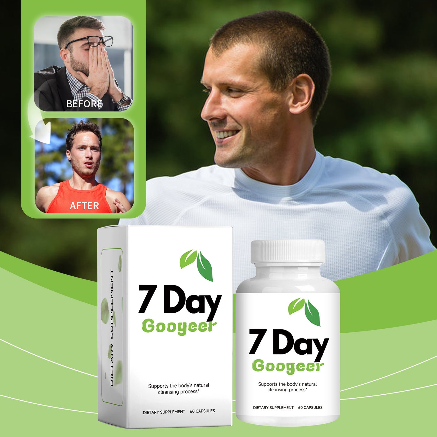 Googeer Intestinal Digestion Capsules – Dietary Supplements for Body Treatments