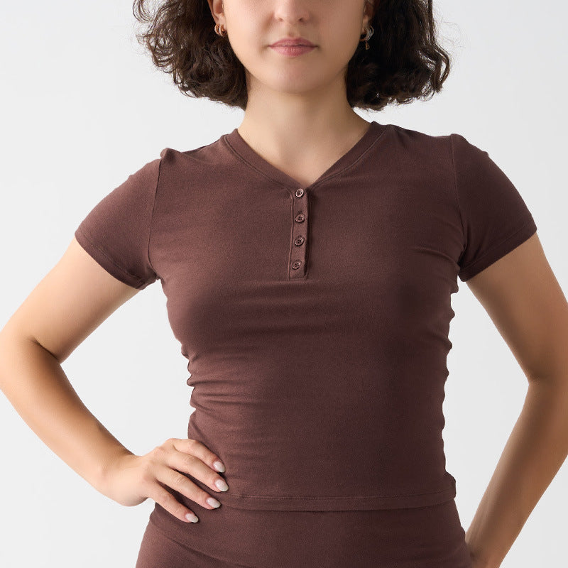 Soft & Eco-Friendly T-shirt – Short Sleeve Top for Sports & Daily Wear