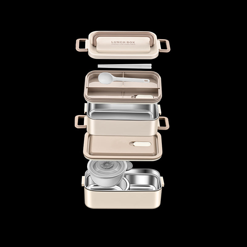 Double-Layer Water-Free Thermal Insulation Lunch Box