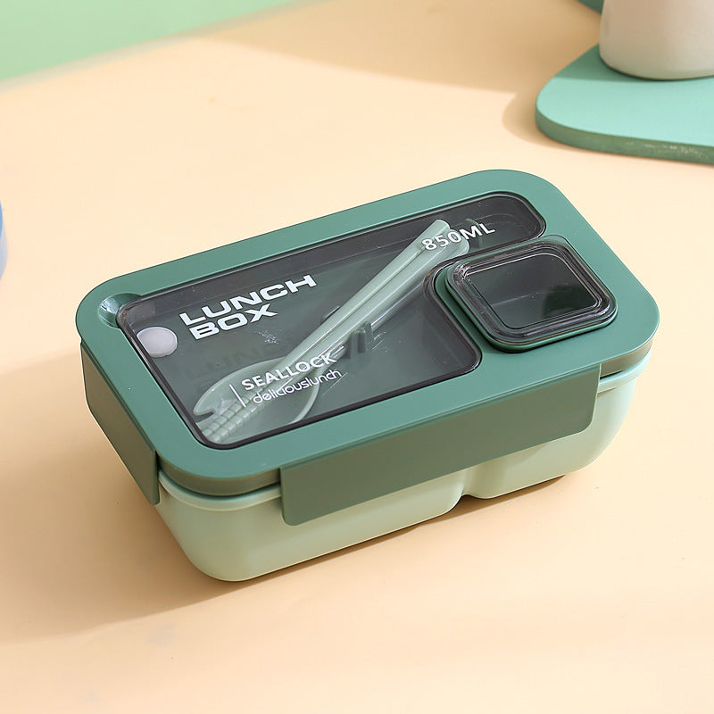 Portable Hand-Held Compartment Microwaveable Lunch Box
