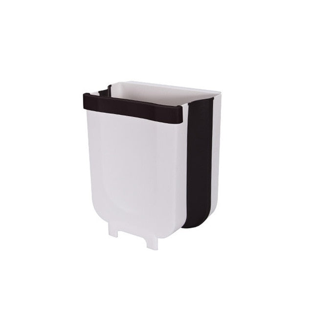 Folding Kitchen Trash Bin – Hanging Cabinet & Wall-Mounted Waste Can