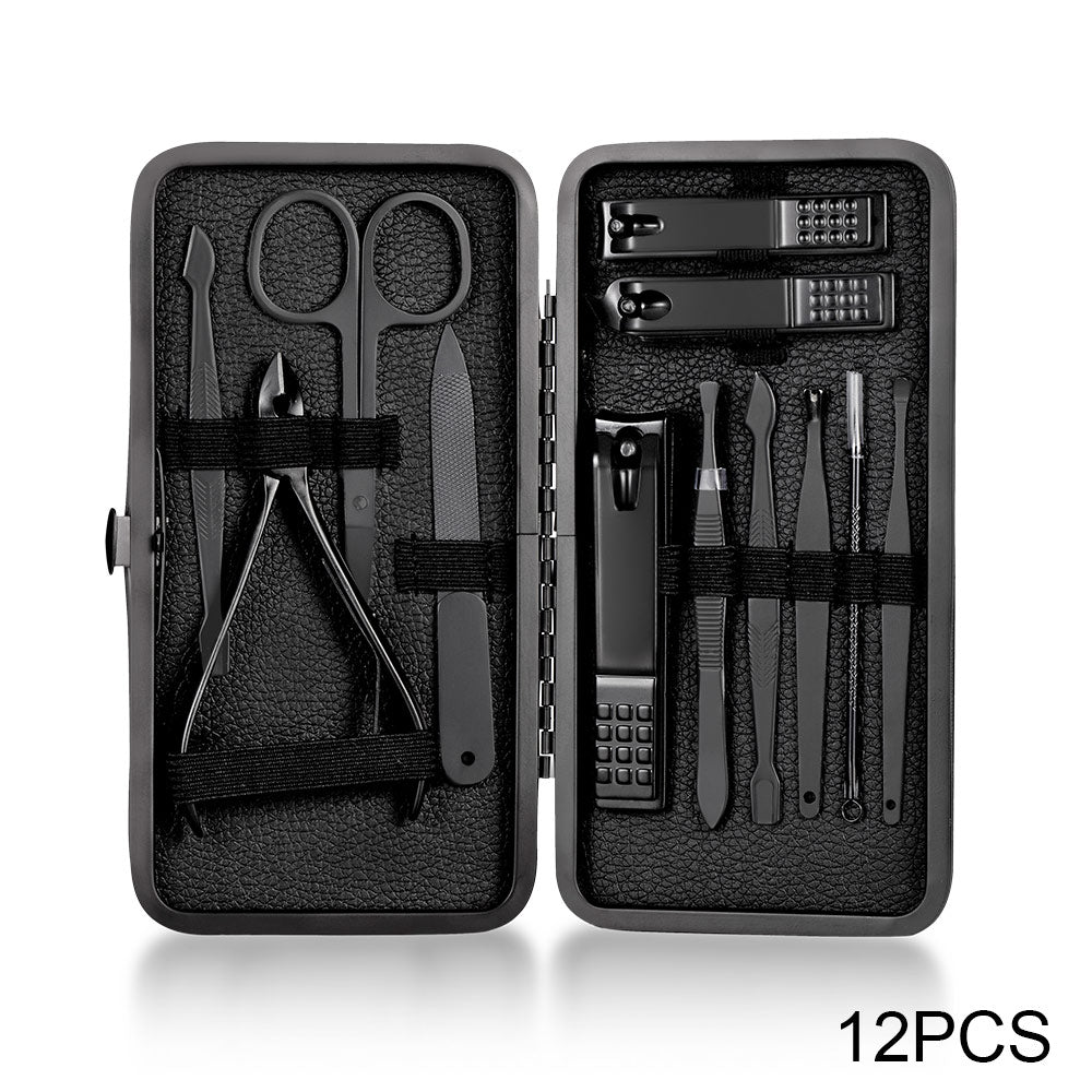7/10/16/18 Pcs Manicure & Pedicure Nail Clipper Set – Stainless Steel Nail Scissors, Ear Spoon & Household Grooming Tools