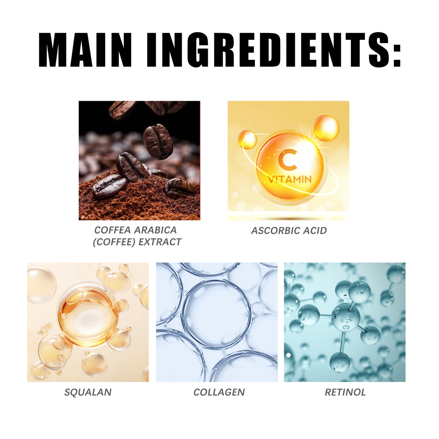 Caffeine Face Anti-Wrinkle Serum – Firming & Revitalizing Skin Care