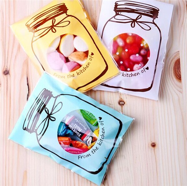 100PCS Plastic Gift Bags – Reusable Packaging Pouches (S & M Sizes)