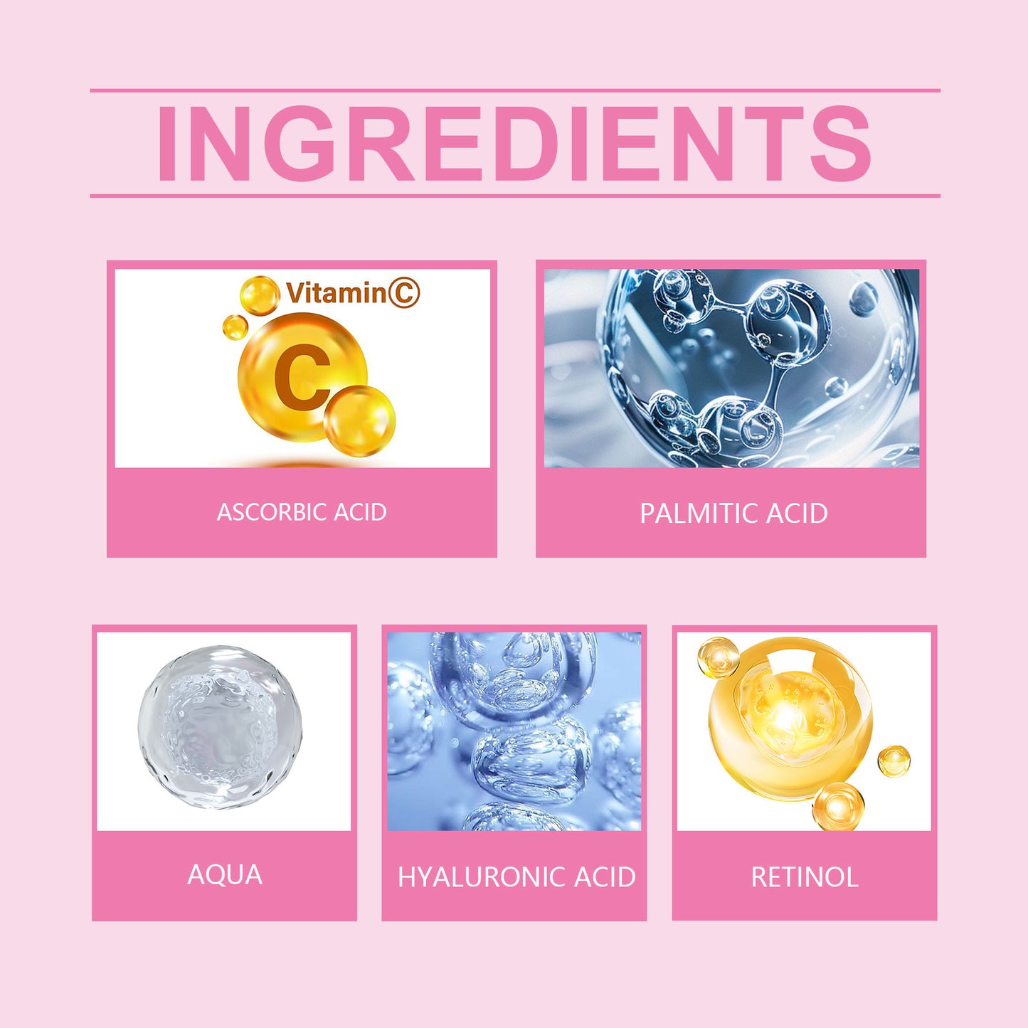 Retinol Hydrating Serum – Delicate Moisturizing Anti-Wrinkle Face Serum with Retinol & Vitamin C