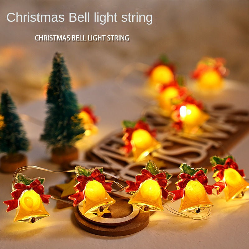 Bell String Lights & Colorful Light Strips - Christmas Tree & Store Decorations