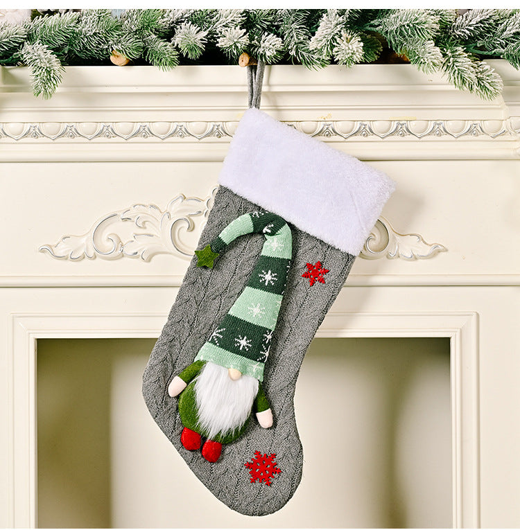 Knitted Rudolf Christmas Socks - Festive Decoration & Children’s Gifts