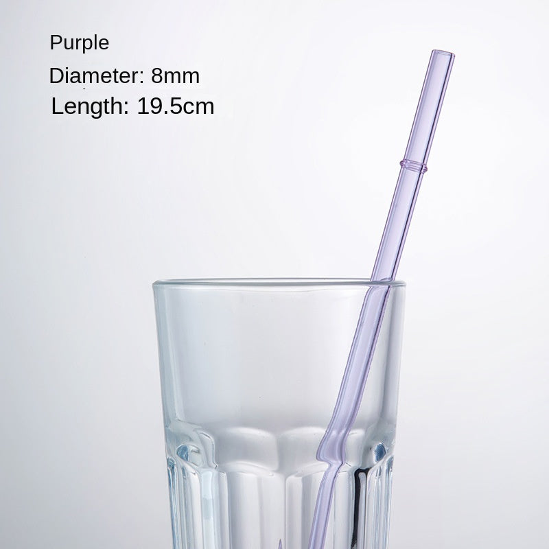Eco-Friendly High Borosilicate Glass Straw – Durable 27cm Heat-Resistant Reusable Straw