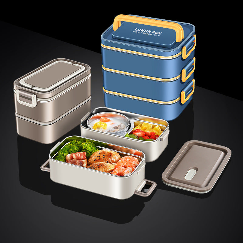 Double-Layer Water-Free Thermal Insulation Lunch Box