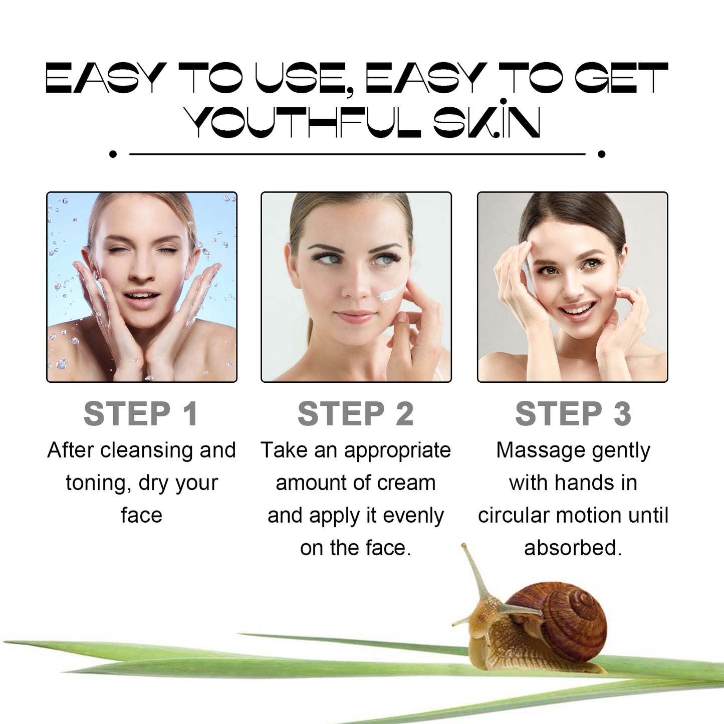 Snail Mucin 92% Moisturizer – Moisturizing, Firming & Elastic Care