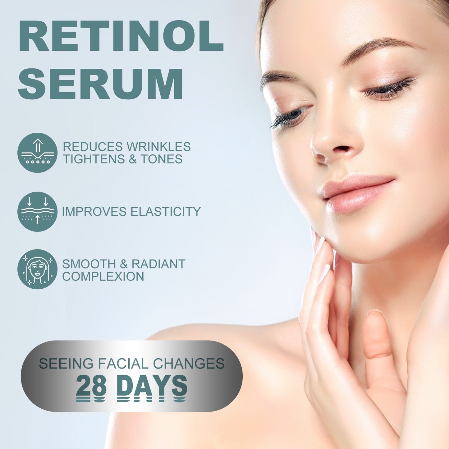 Retinol Serum – Lightens Spots & Fine Lines, Repairs Dull Skin, Brightens & Anti-Aging Whitening Serum