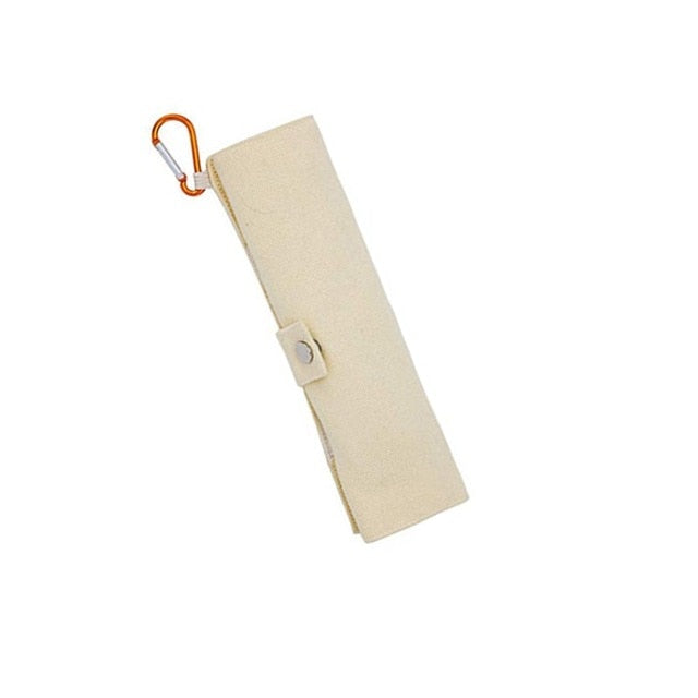 Portable Eco-Friendly Flatware Set – 7PCS Bamboo Travel Cutlery (Knife, Fork, Spoon, Straws, Chopsticks)