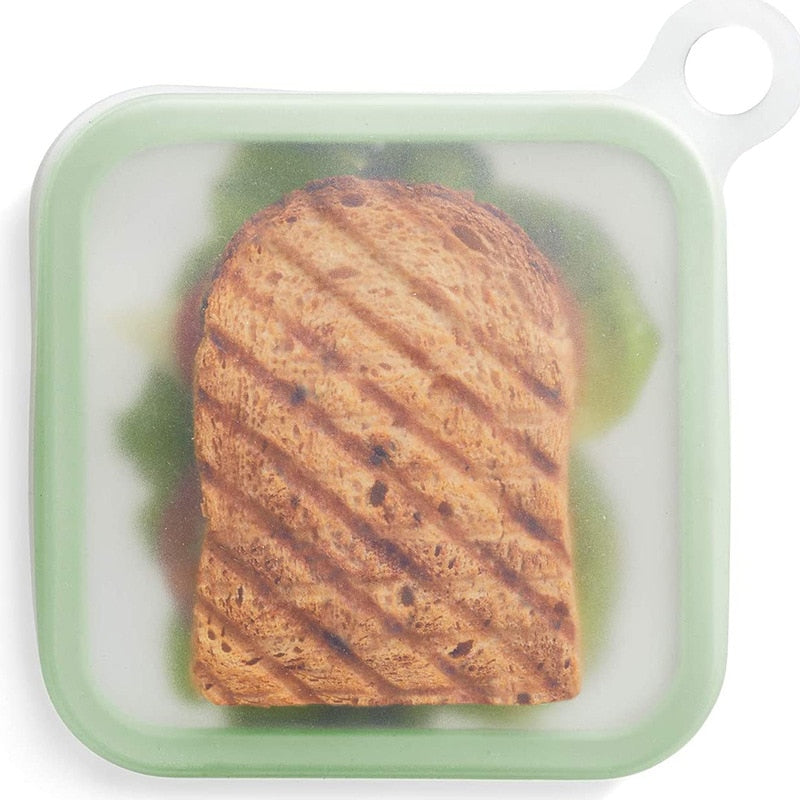 Portable Lunch Box – Reusable Silicone Sandwich & Toast Case