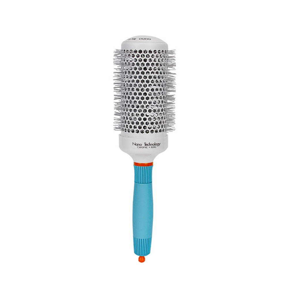 Professional Round Blue Hair Brush – Ceramic Ion Hairbrush Comb for Salon Hair Styling Tools