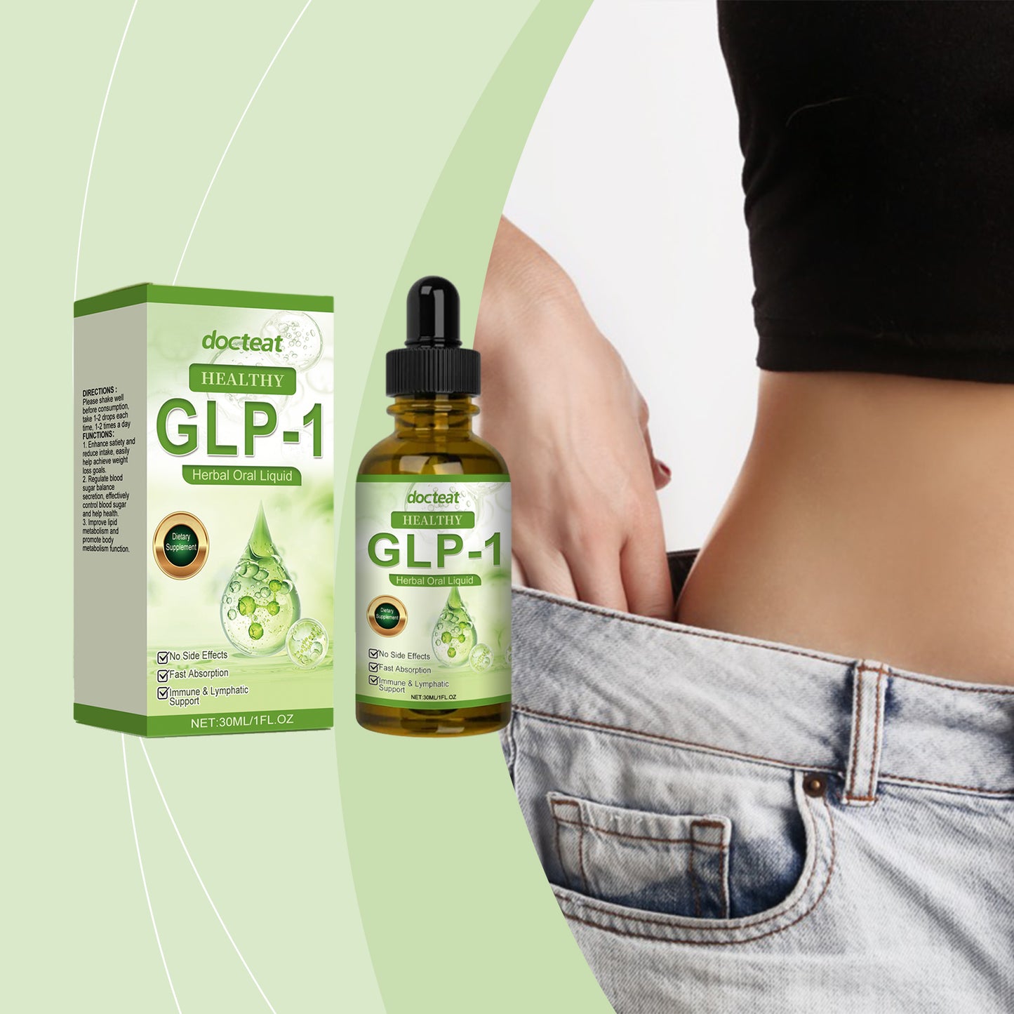 Docteat Herbal Body Care Drops – Manage Body Shape & Pamper with Dietary Supplements