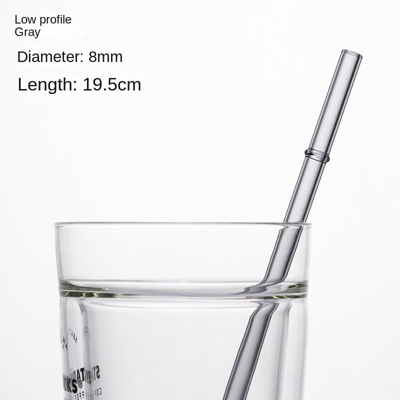 Eco-Friendly High Borosilicate Glass Straw – Durable 27cm Heat-Resistant Reusable Straw