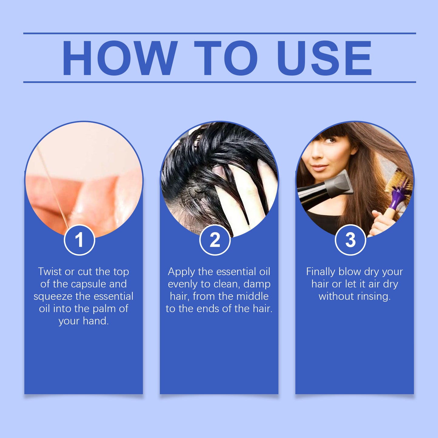 Hoegoa Vitamin Hair Care Essence Capsules – Nourish & Repair Frizzy Hair, Soft & Glossy