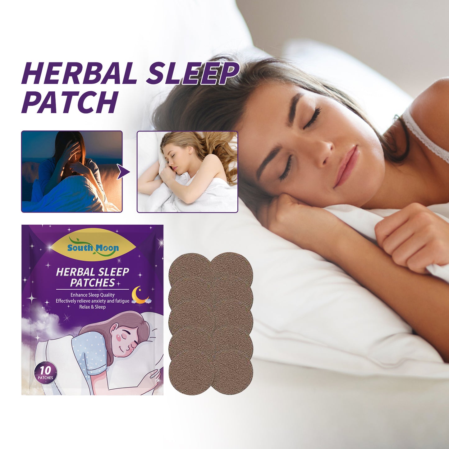 Herbal Sleep Patch – Care for Sleep, Relaxation & Body Pressure Relief