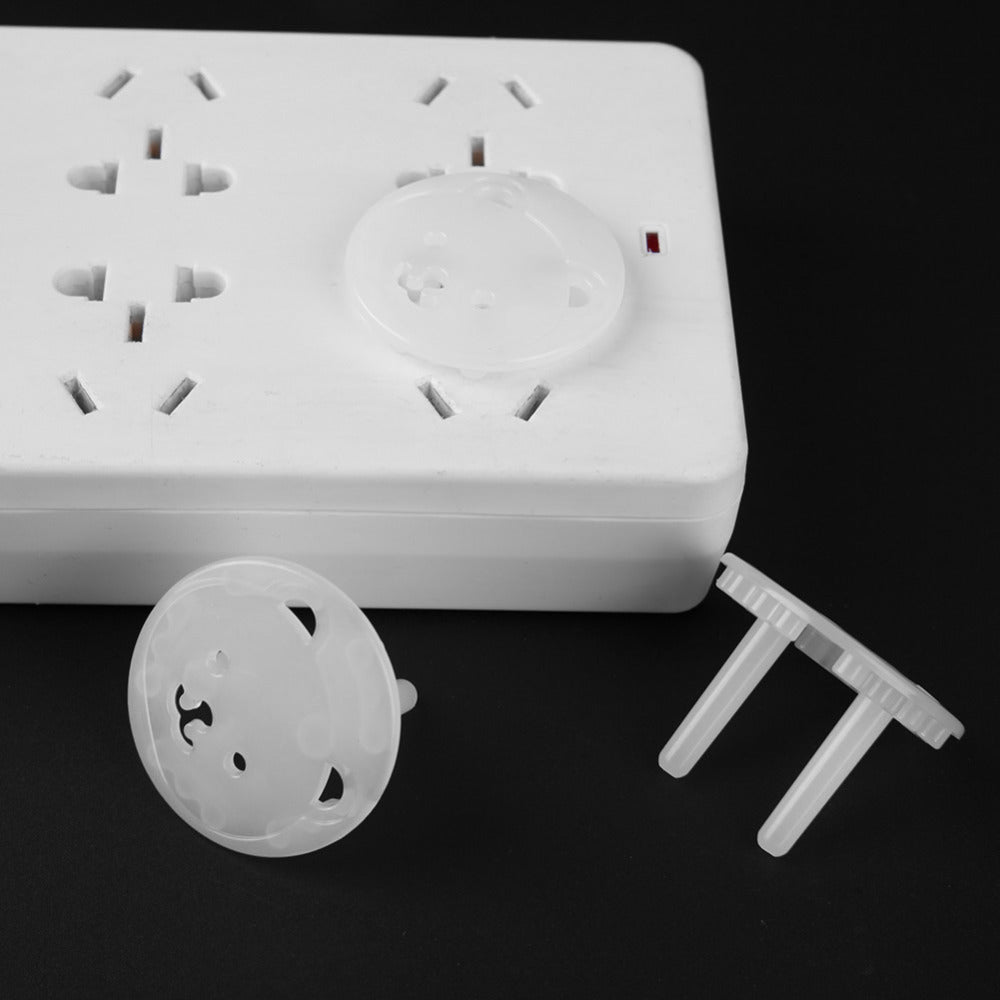 5pcs Bear EU Power Socket Electrical Outlet Covers – Baby Safety Anti-Electric Shock Plug Protectors