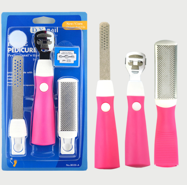 Nail & Foot Care Tool Set – Foot File, Dead Skin & Callus Remover Scraper with Pedicure Rasp & Cuticle Pusher