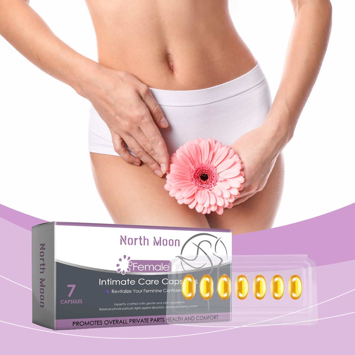 North Moon Women’s Body Care Capsules – Gentle Moisturizing & Daily Comfort