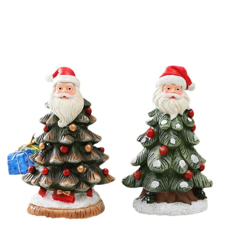 Resin Christmas Tree Decorations - Desktop Holiday Ornaments & Festive Gifts