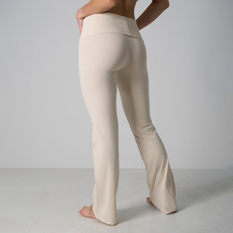 High Waist Eco-Friendly Lounge Trousers – Loose Yoga Pants for Women