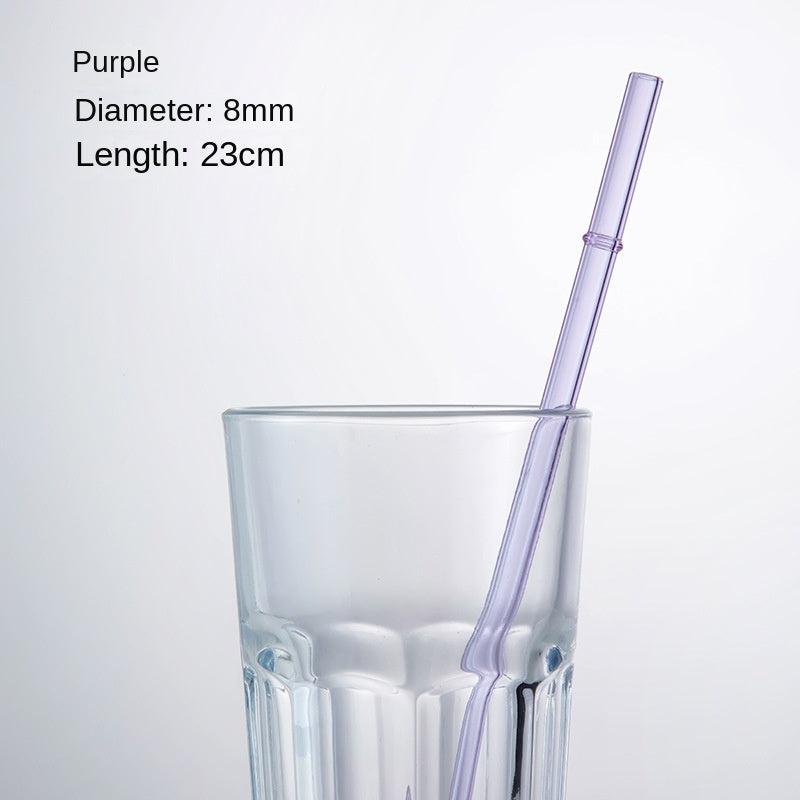 Eco-Friendly High Borosilicate Glass Straw – Durable 27cm Heat-Resistant Reusable Straw